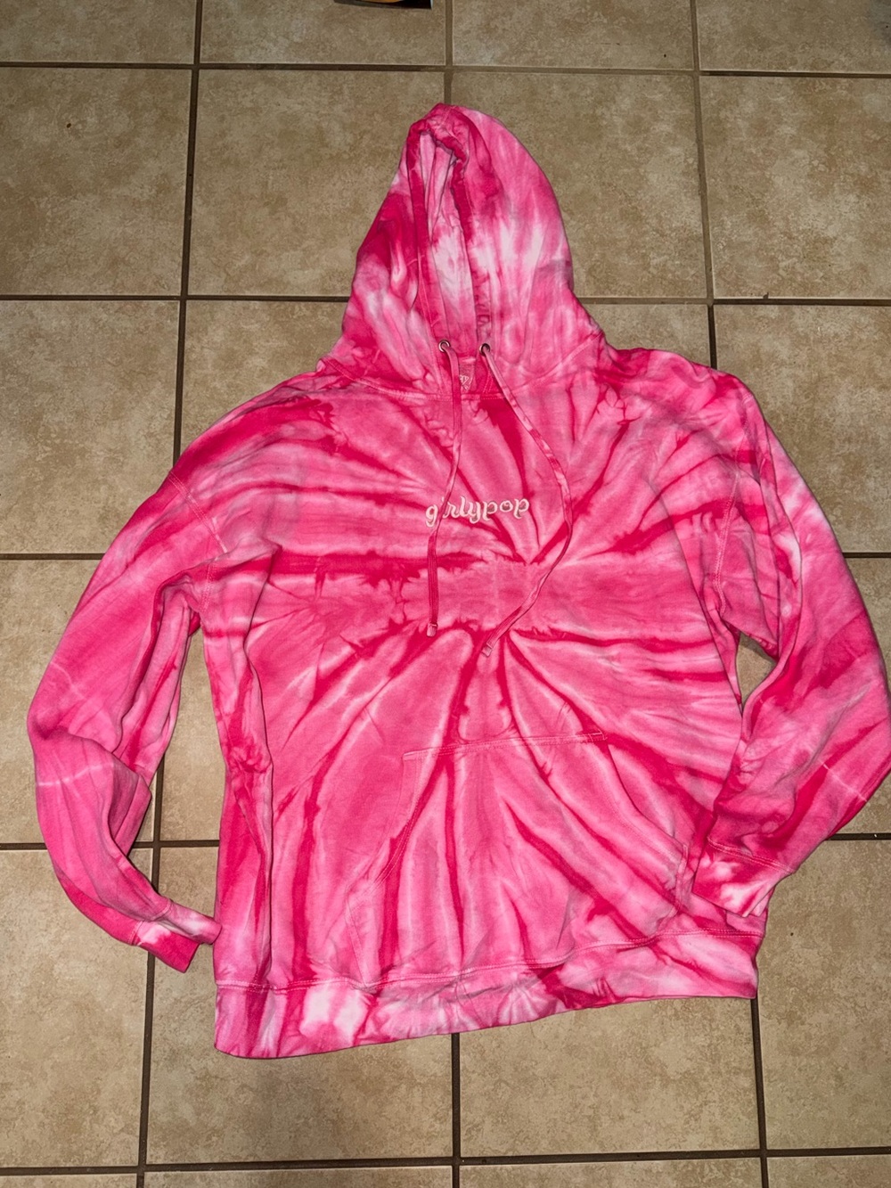 Girly pop the dye hoodie 3x